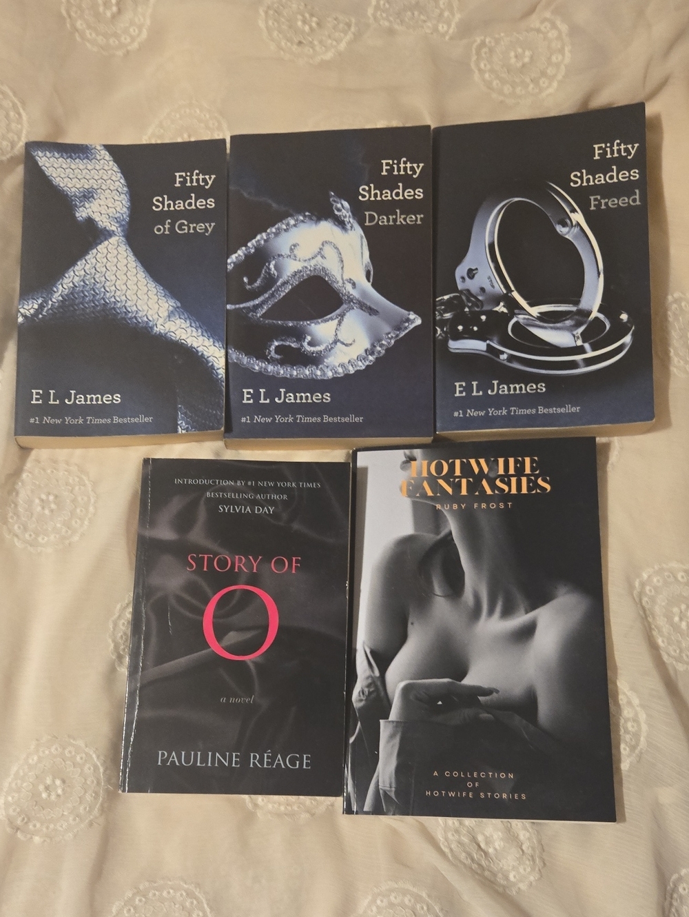 Fifty Shades Trilogy Book Collection Story Of O Fantasy Books Bundle Lot